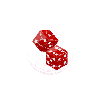 art of craps logo with red dice