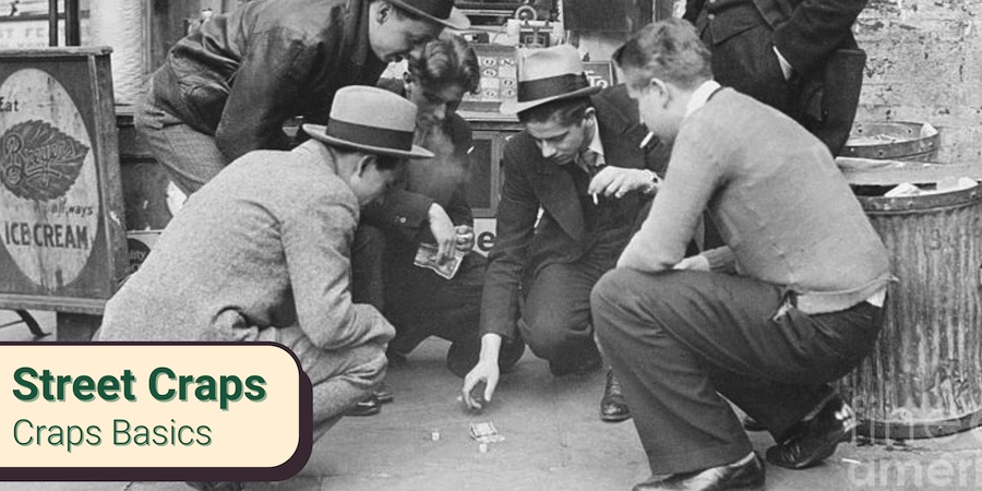 people playing street craps