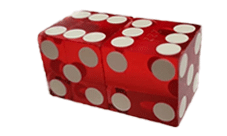 crossed sixes dice set